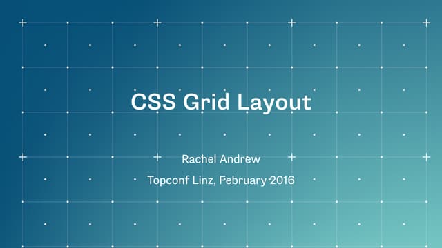 CSS Grid Layout for Topconf, Linz