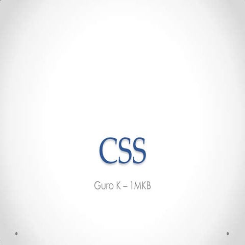 CSS | PPTX