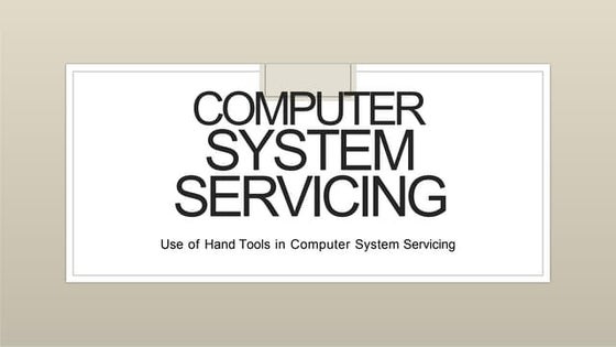 TLE 10 week 2 - Use of Hand Tools and Equipment in Computer.pptx ...