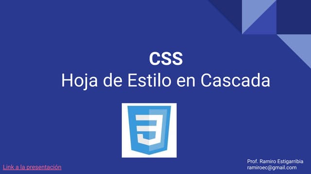 CSS   Hoja de estilo en cascada