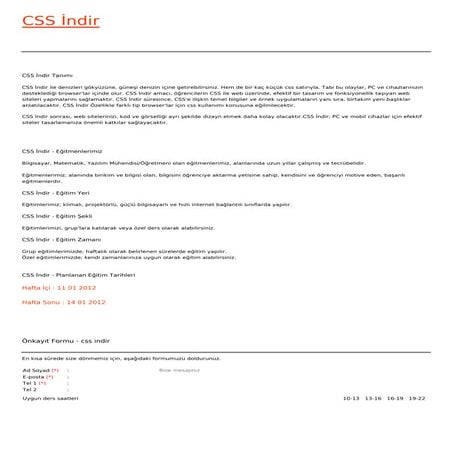 Css indir