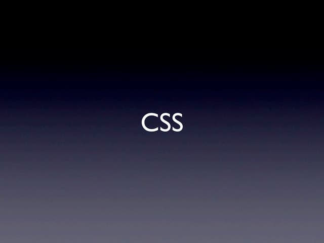 CSS