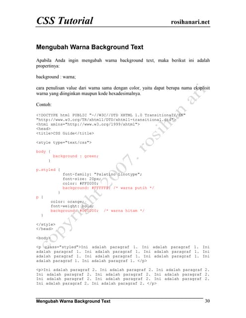 Css tutorial-12 2 | PDF