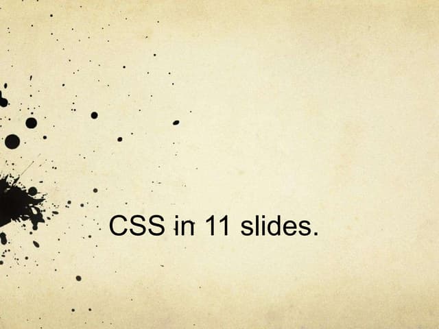 Introduction to CSS | PPTX