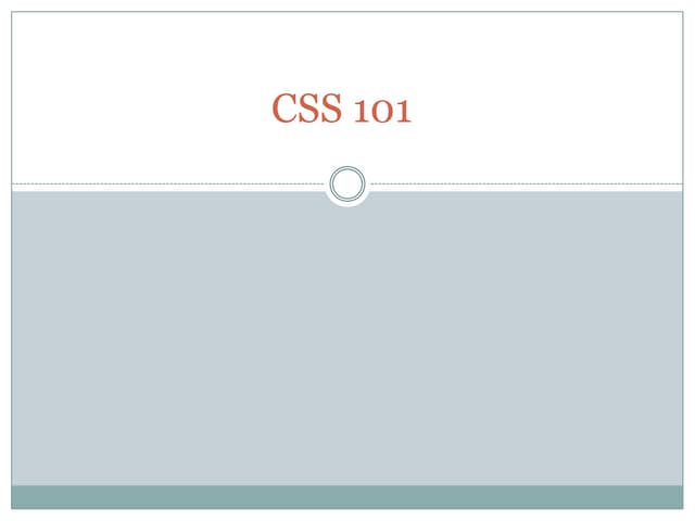 Css 101