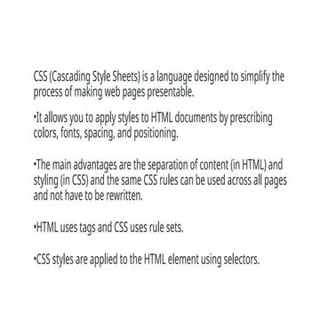 Cascading Style Sheet - Features and Types - Examples | PPTX