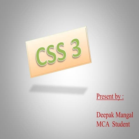 Css3 | PPTX