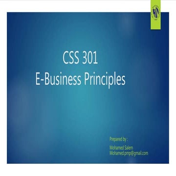 Electronic business principle 
