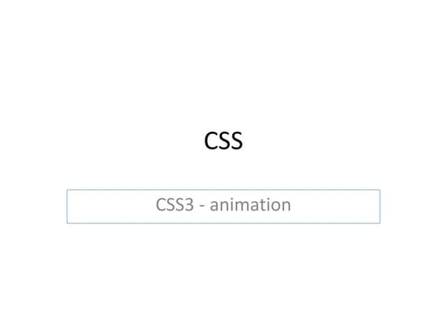 Css3animation