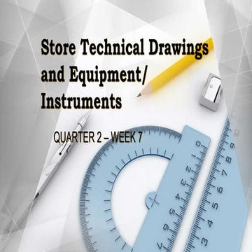 Store Technical Drawings and Equipment/ Instruments.pptx