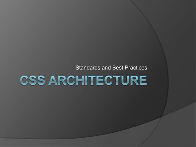 Css Architecture