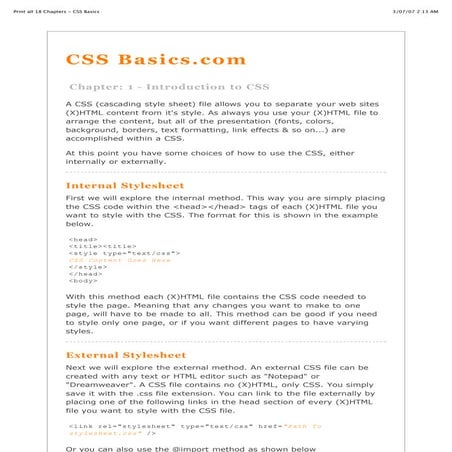 Css basics | PDF