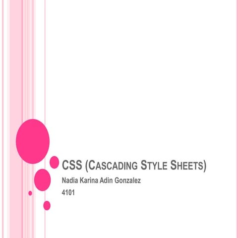 Css (cascading style sheets)