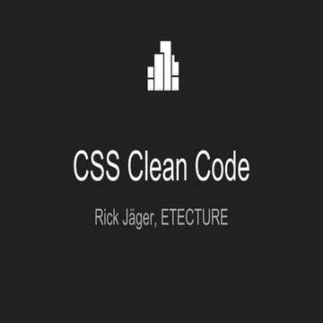 CSS Clean Code | PPT