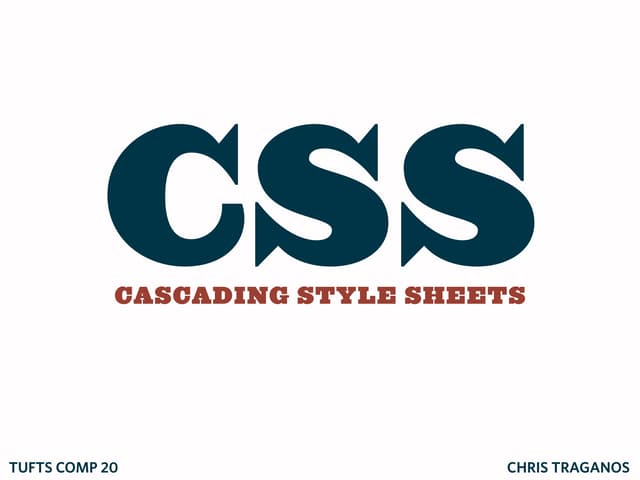 CSS: An Introduction