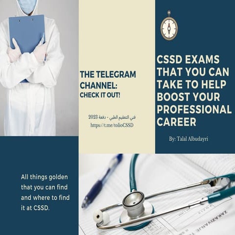 CSSD EXAMS THAT YOU CAN TAKE TO HELP BOOST YOUR PROFESSIONAL CAREER