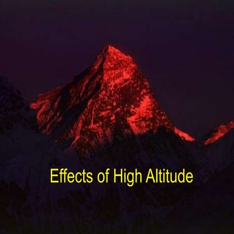  effects of high altitude