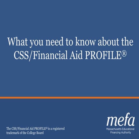 Css financial aid profile | PPTX