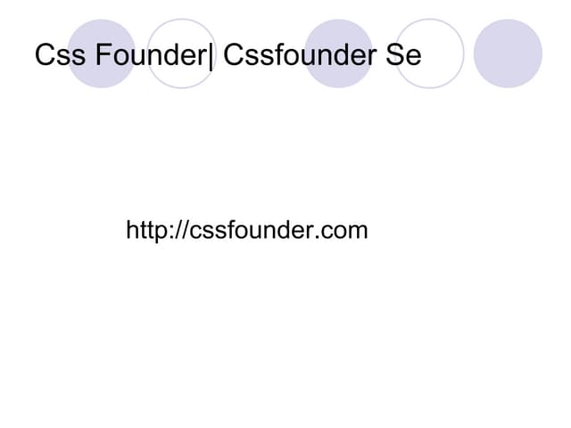 Css Founder.com | Cssfounder se