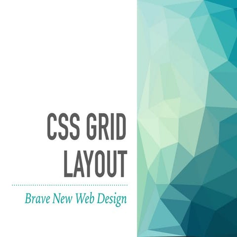 CSS Grid Layout Introduction | PPT