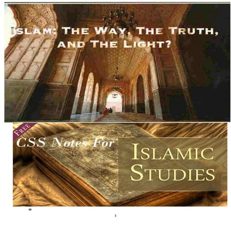 CSS Islamic studies