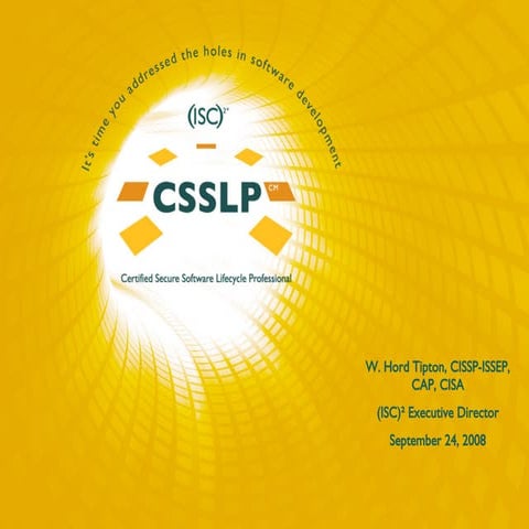 Csslp Launch Presentation