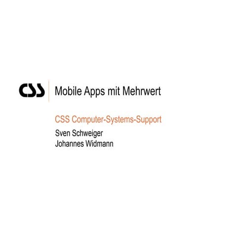 Mobile Apps mit Mehrwert