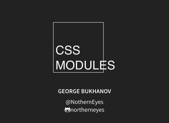 CSS Modules | PDF