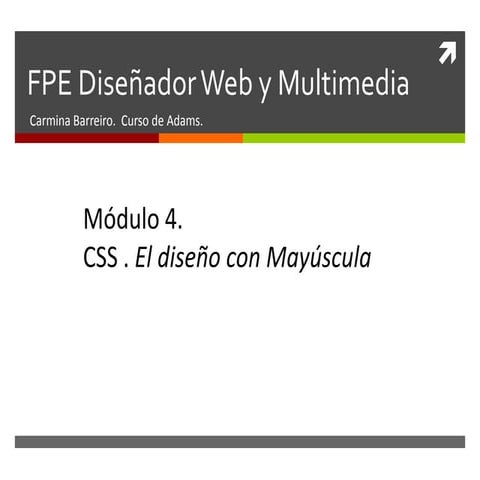 Curso FPE Diseño Web. Módulo 4. CSS