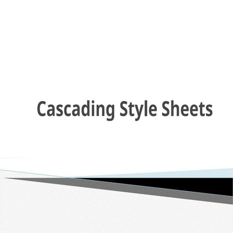 HTML documents can be displayed using different styles | PPT
