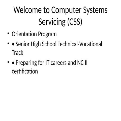 Computer system servicing | PPT