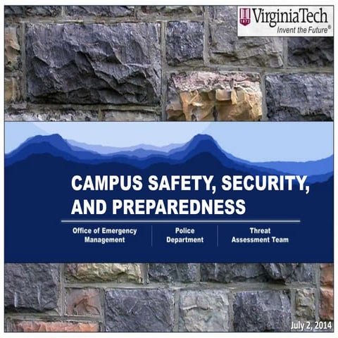 Virginia Tech - Campus Safety, Security, and Preparedness