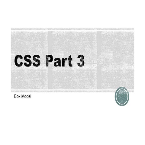 CSS Box Model | PPT