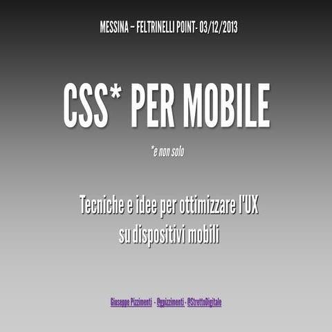 CSS* per mobile