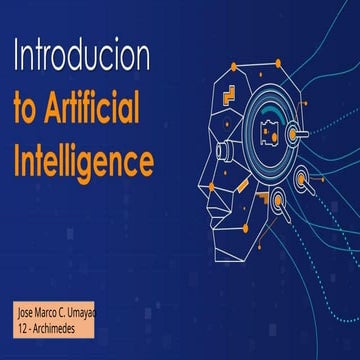 Machine Learning and Artificial Intelligence | PPTX