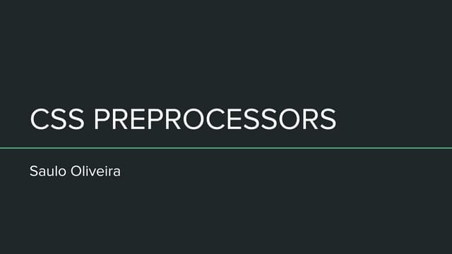 Css Preprocessors