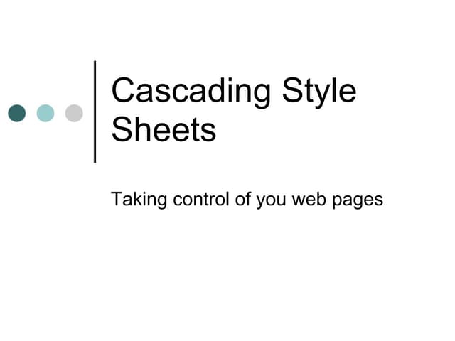 Introduction to CSS