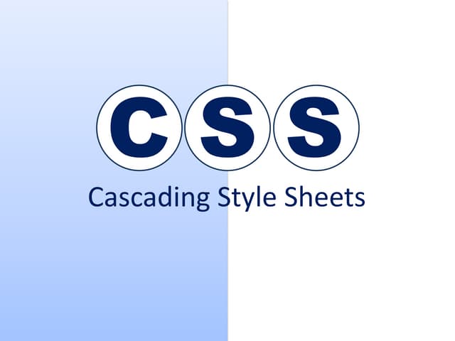 Css presentation