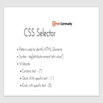 Let's Talk about selectors