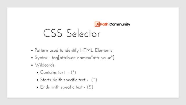Let's Talk about selectors