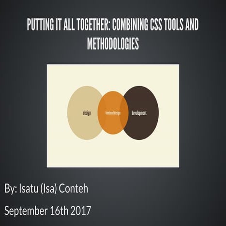 Css tools and methodologies | PPT