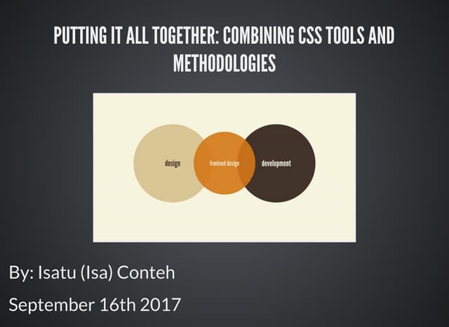 Css tools and methodologies