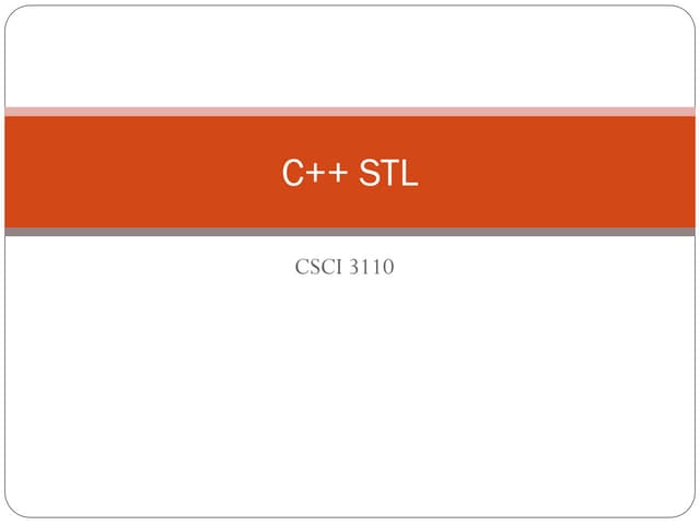 C++ STL standard template librairy in OOPs.ppt