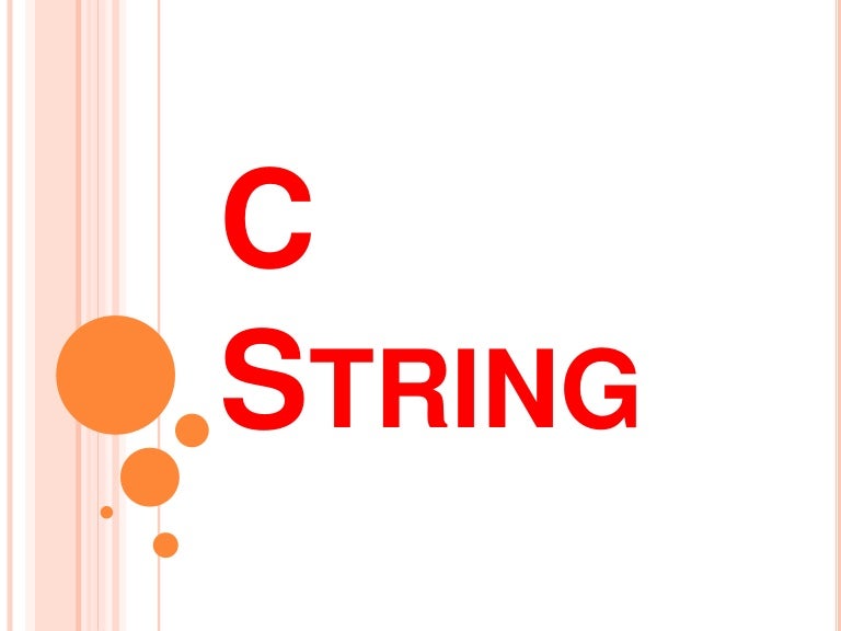 C string