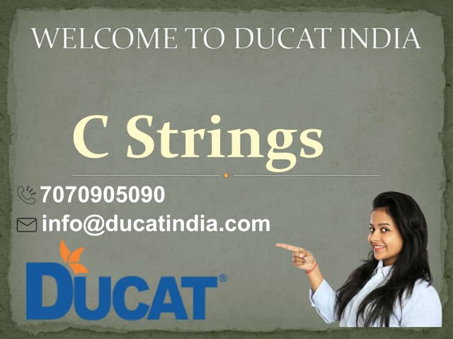 C strings | PPT