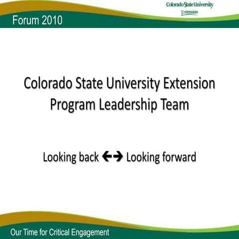 Csue program planning   forum 2010
