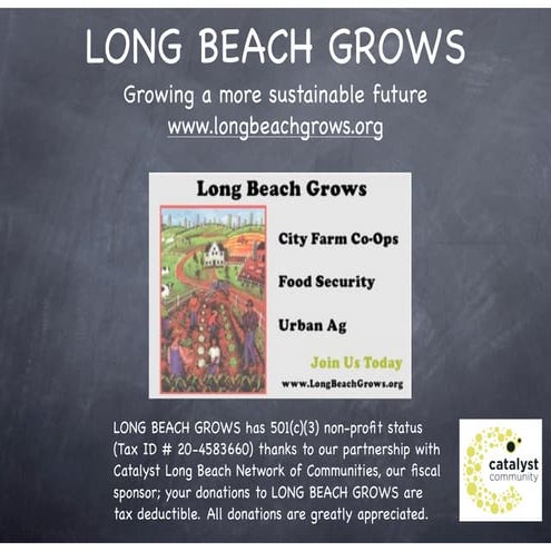 Sustainable Agriculture & Food Security lecture to CSULB 4-26-2013