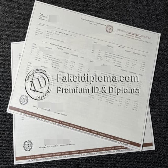 CSULB official transcript PPT