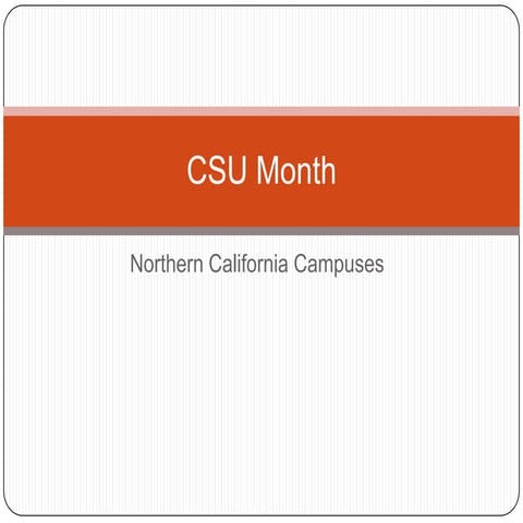 CSU Month 2 | PPT