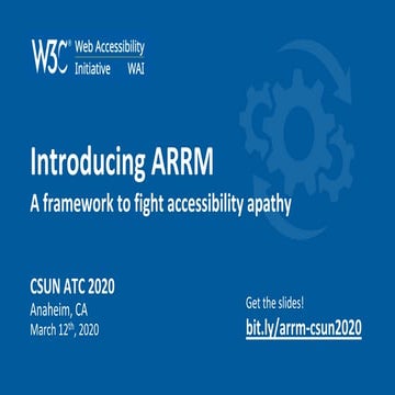 Introducing ARRM: A Framework to Fight Accessibility Apathy